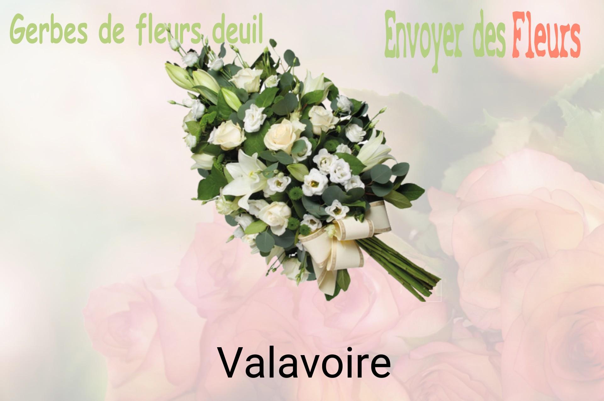 Gerbe de fleurs de deuil livrée à Valavoire